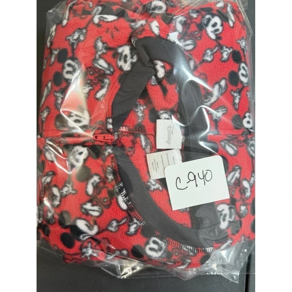 Disney Mickey Mouse Red Footed Pajamas Women's Small Gently Used - Picture 15 of 15